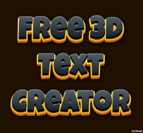 3d name generator|3D Text Creation: create 3D text online .